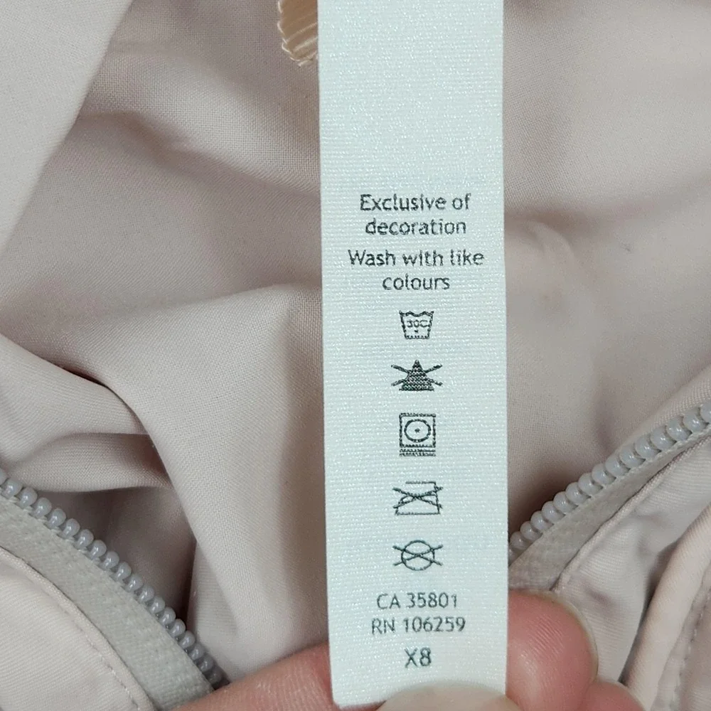 Lululemon Always Effortless Jacket Womens 8 Pink Hooded Windbreaker Zip Light - Picture 5 of 10